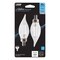 Feit Electric Feit White BA10 E12 (Candelabra) Filament LED Bulb Daylight 40 Watt Equivalence 2 pk BPCFC40950WFIL2 - alternate 1